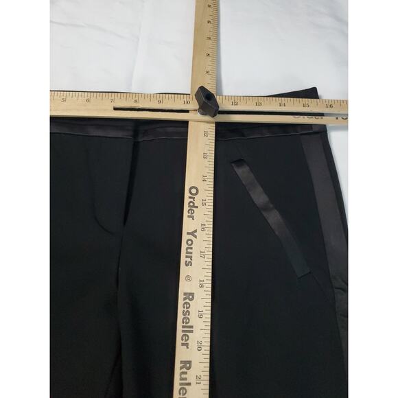 Ann Taylor Loft Petite Pants Black Size 4P Polyester Blend Marisa Pockets Zipper - Picture 3 of 14